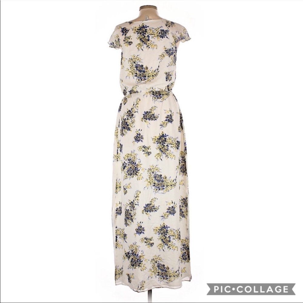 Joie ‘Astilbe’ 100% Silk Floral Flutter Maxi Dress